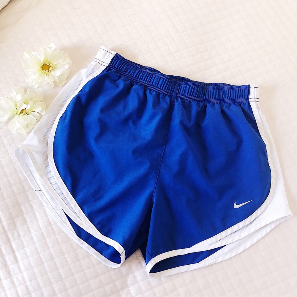 [Nike] Royal Blue and White Running Shorts